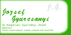 jozsef gyurcsanyi business card